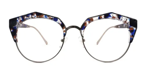 20212 Jeanne Oval blue glasses