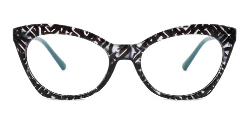 2024 Halfrith Cateye black glasses