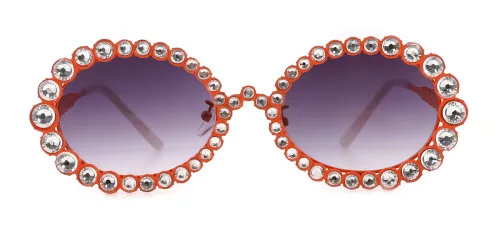 2026 Starlight Oval orange glasses
