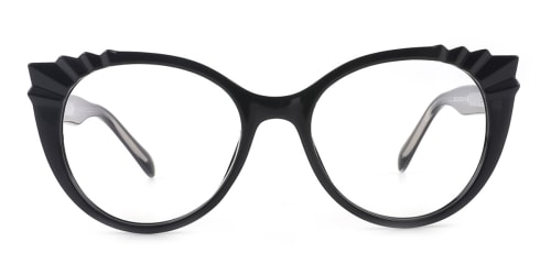 2037 Shana Cateye black glasses