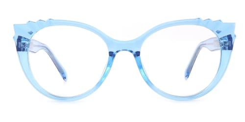 2037 Shana Cateye blue glasses