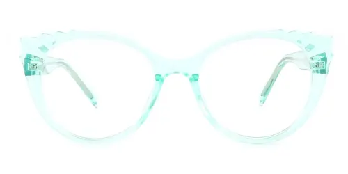 2037 Shana Cateye green glasses