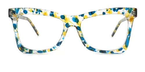 2042 Dagny Butterfly floral glasses