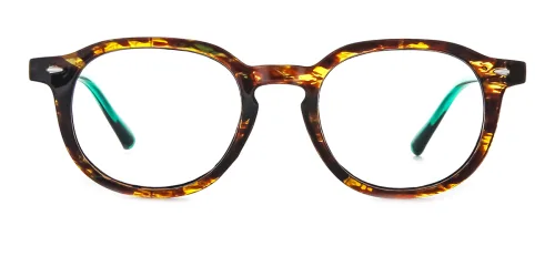 205140 Amina Oval tortoiseshell glasses