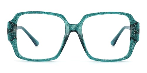 2053 Chelsea Rectangle green glasses