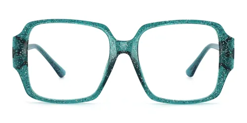 2053 Chelsea Geometric green glasses