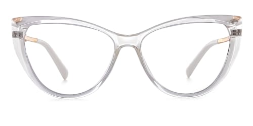2062 Amarante Cateye clear glasses