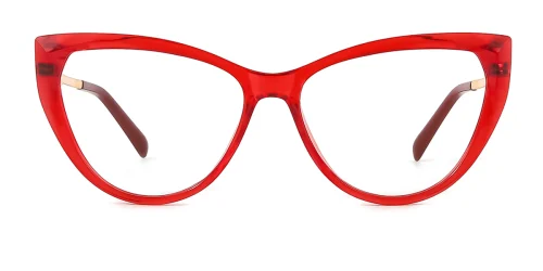 2062 Amarante Cateye red glasses