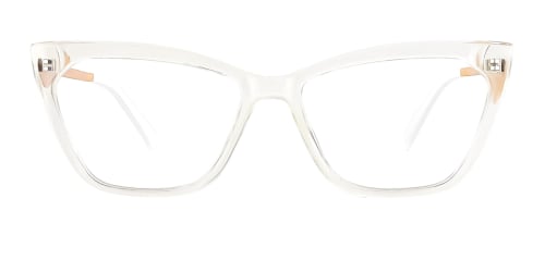 2064 hellen Cateye clear glasses