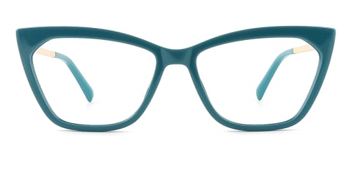 2064 hellen Cateye green glasses