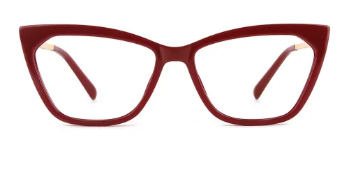2064 hellen Cateye red glasses