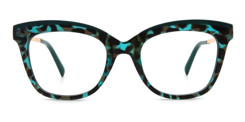 2065 Jenni Cateye green glasses
