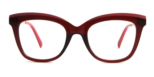 2065 Jenni Rectangle red glasses
