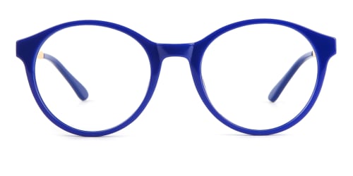 2066 Amir Round blue glasses