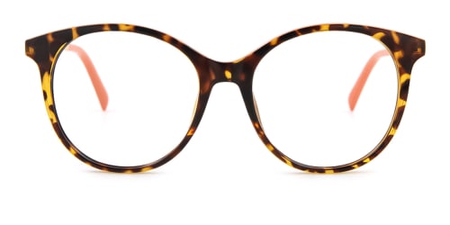 2067 Hannan Oval tortoiseshell glasses