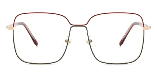 2068 Abu Geometric red glasses