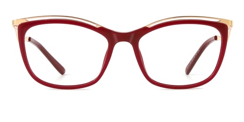 2071 Amaya Cateye red glasses