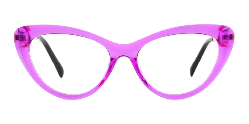20731 Madge Cateye purple glasses