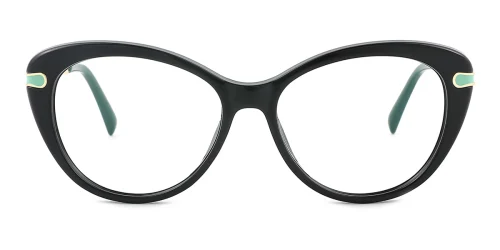 2088 Peachey Cateye black glasses