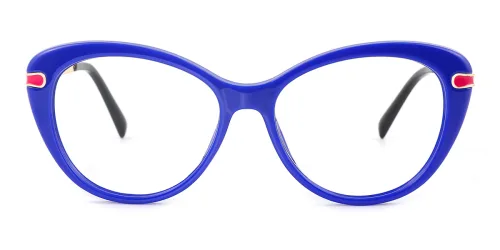 2088 Peachey Cateye blue glasses