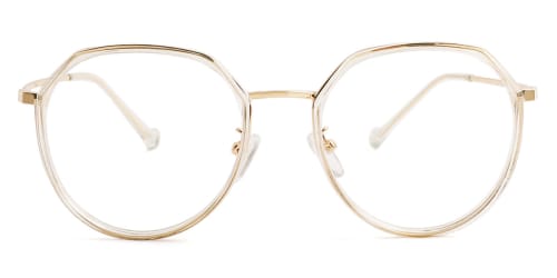 21010 Lauren Geometric clear glasses