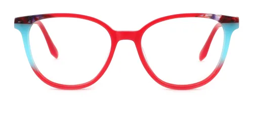 21045 Maribel Cateye red glasses