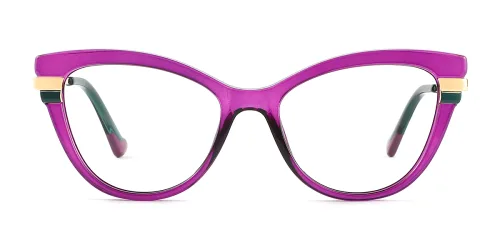 2113 Daisy Cateye purple glasses