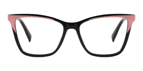 21161 Karren Rectangle black glasses