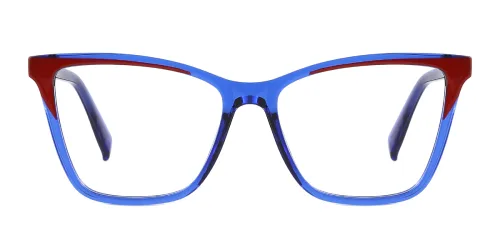 21161 Karren Rectangle blue glasses