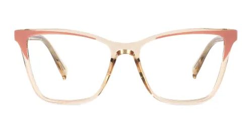 21161 Karren Rectangle brown glasses