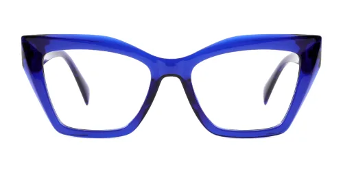 21167 Gloria Cateye blue glasses