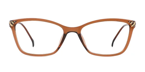 21194 Elena Cateye,Rectangle brown glasses