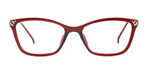 21194 Elena Cateye,Rectangle red glasses