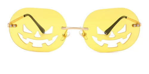 212 Laise Oval yellow glasses