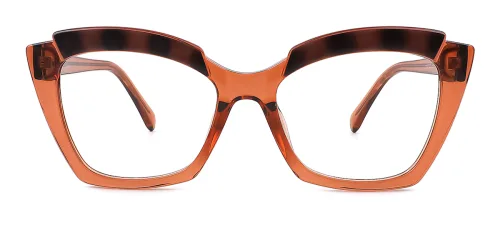2122 Masada Cateye, brown glasses