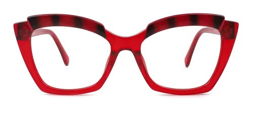 2122 Masada Cateye, red glasses