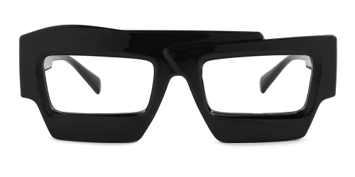 2124 Yasmen Rectangle black glasses