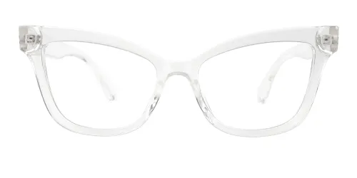 2129 Benson Cateye clear glasses