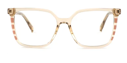 2132 Keely Rectangle brown glasses
