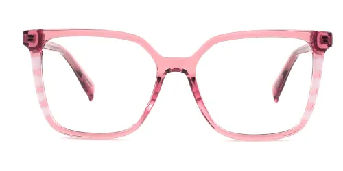 2132 Keely Rectangle pink glasses