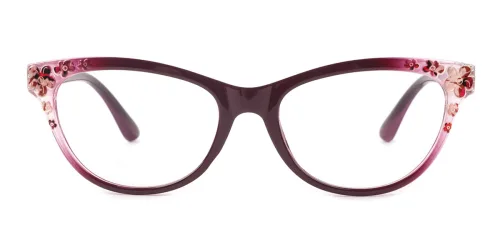 2136 Paulina Cateye purple glasses