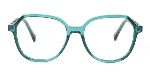 2139 Dinah Geometric, green glasses