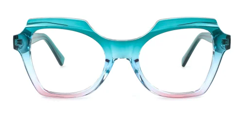 2142 Hertha Butterfly green glasses