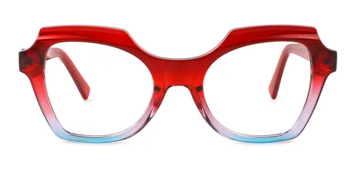 2142 Hertha Butterfly red glasses