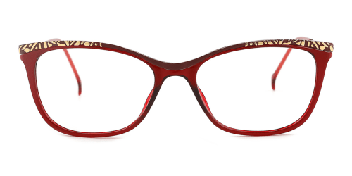 2148 Tasmin Oval red glasses
