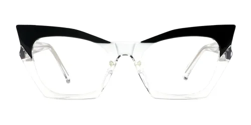 2158 Hallie Cateye clear glasses