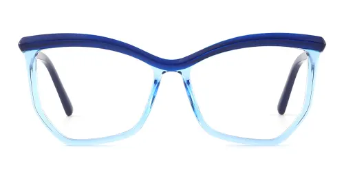 2161 Vesna Geometric blue glasses