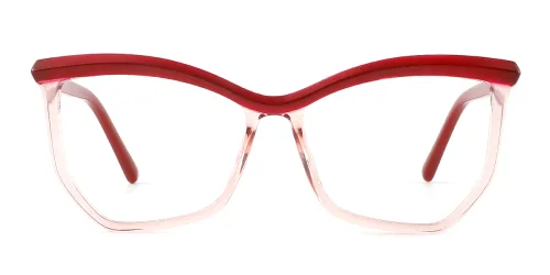 2161 Vesna Geometric red glasses