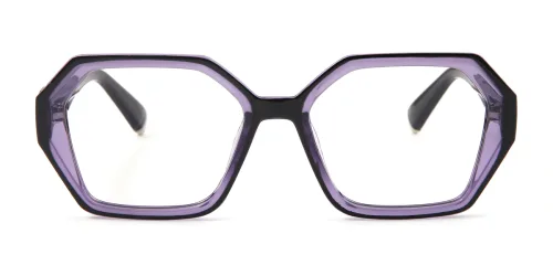 2179 Petronella Geometric purple glasses