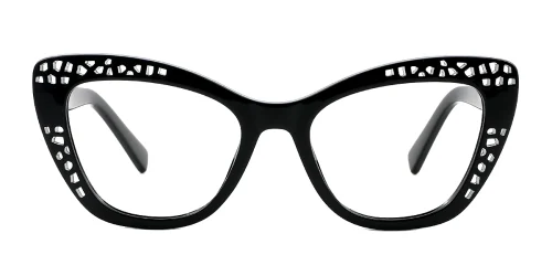 2183 Logan Cateye black glasses
